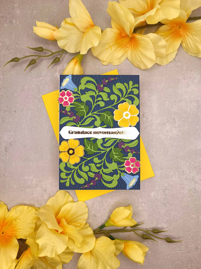 Svatební přání námořnická modř