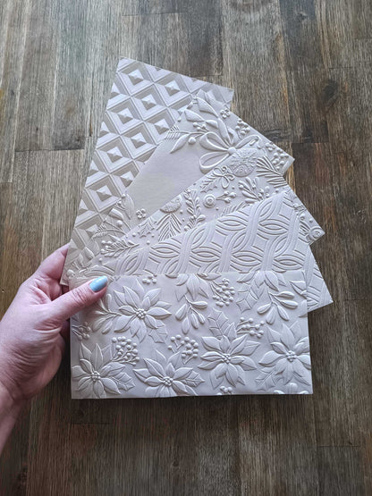 Vánoční obálka na peníze - béžová