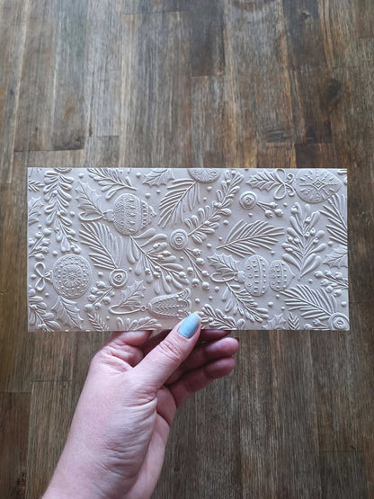 Vánoční obálka na peníze - béžová