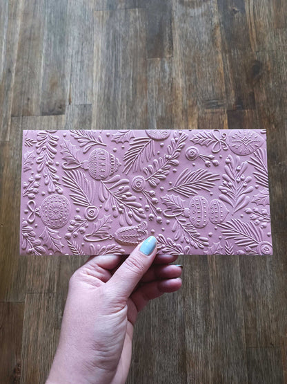 Vánoční obálka na peníze - starorůžová