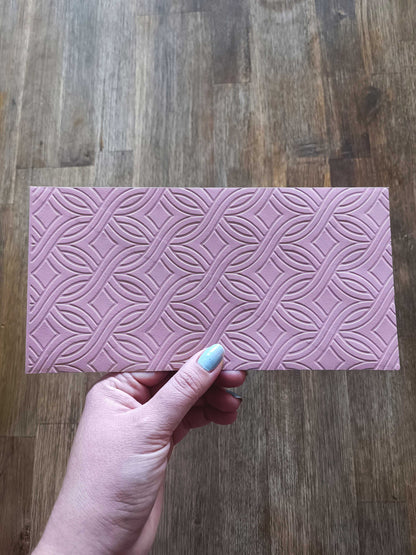 Vánoční obálka na peníze - starorůžová