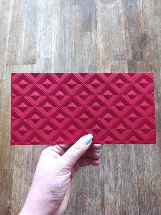 Vánoční obálka na peníze - červená