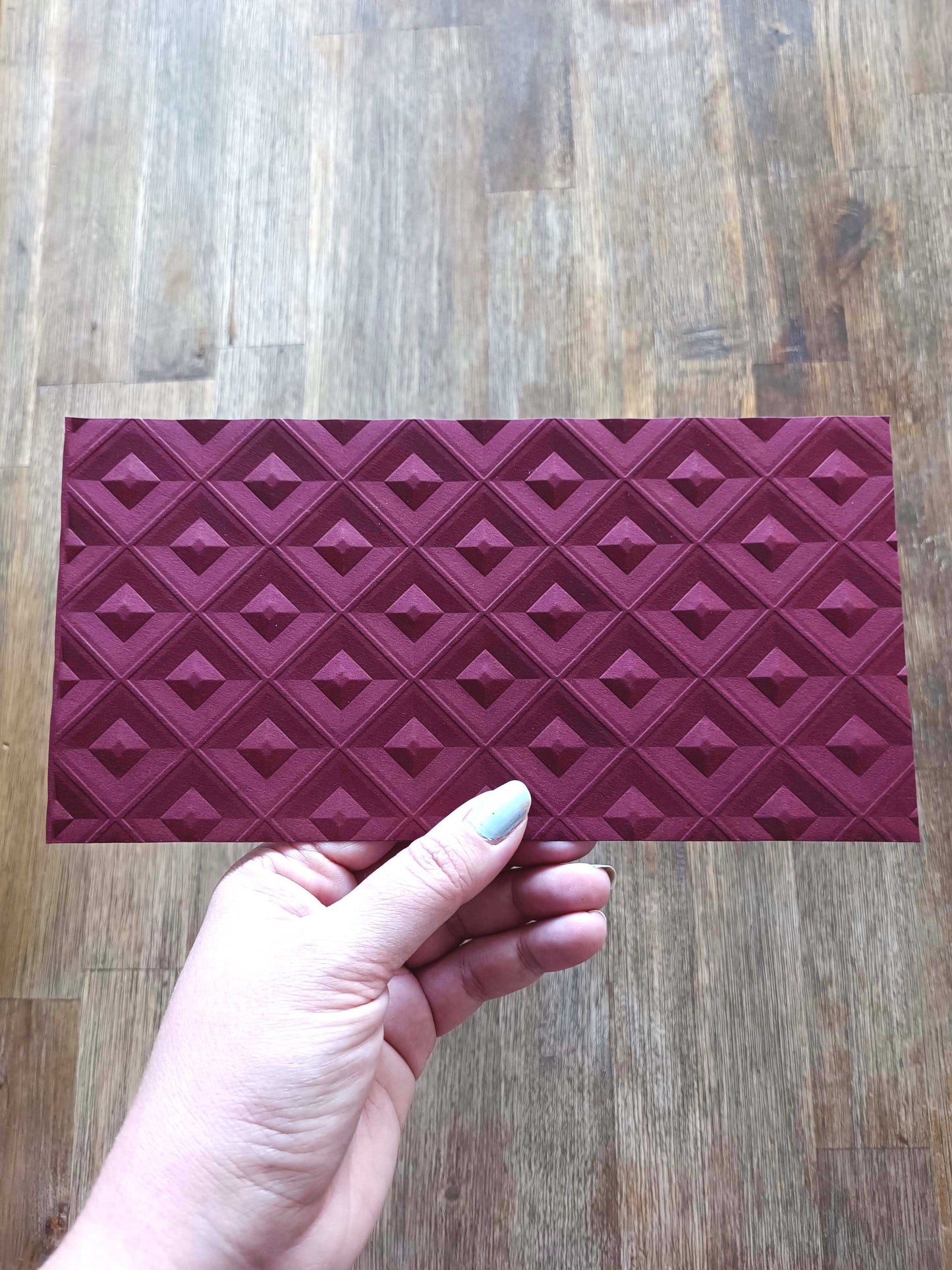 Vánoční obálka na peníze - burgundy