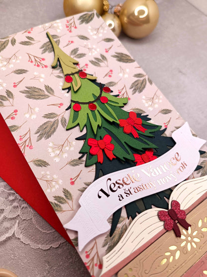 Vánoční přání se stromečkem