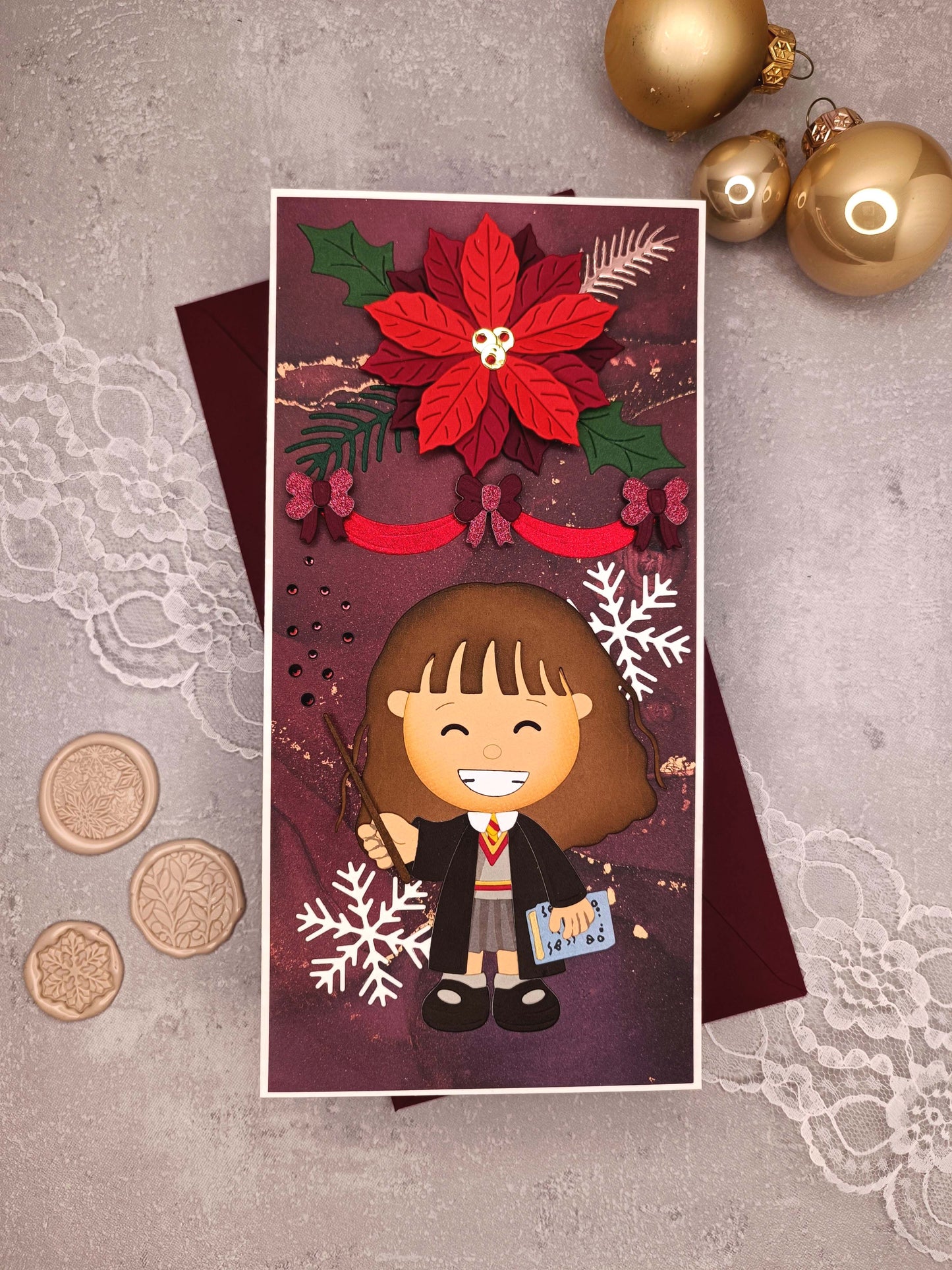 Vánoční přání s Hermionou