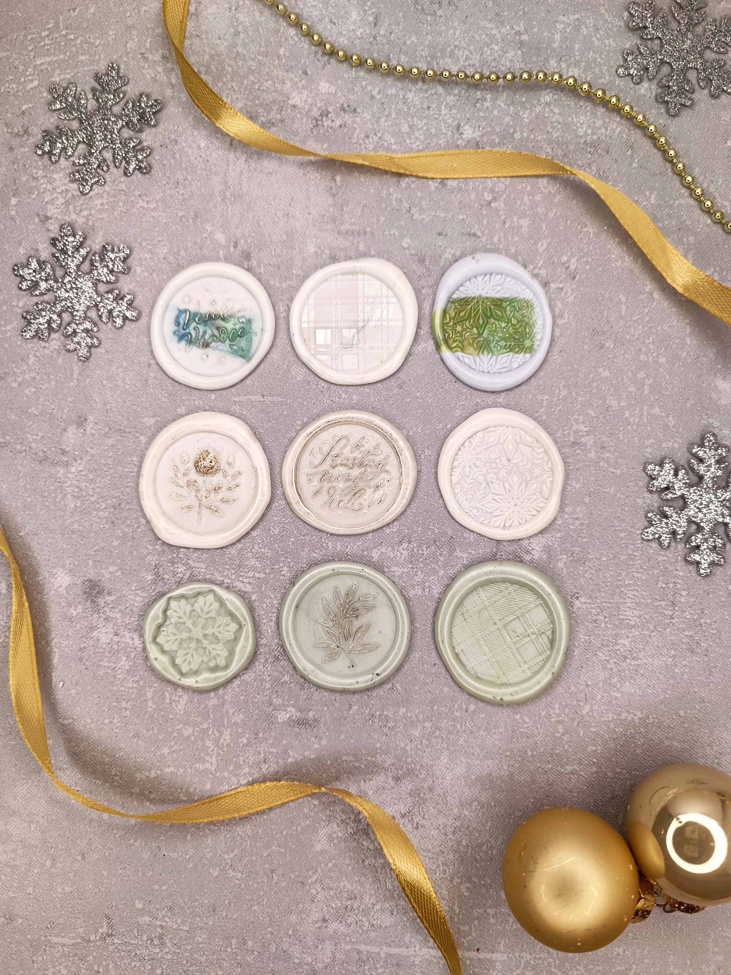 Vánoční samolepicí voskové pečetě