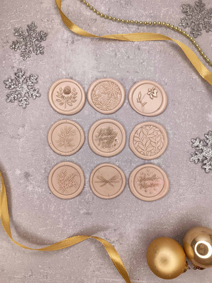 Vánoční samolepicí voskové pečetě