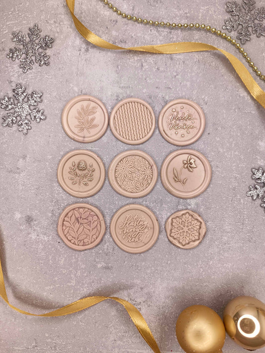 Vánoční samolepicí voskové pečetě