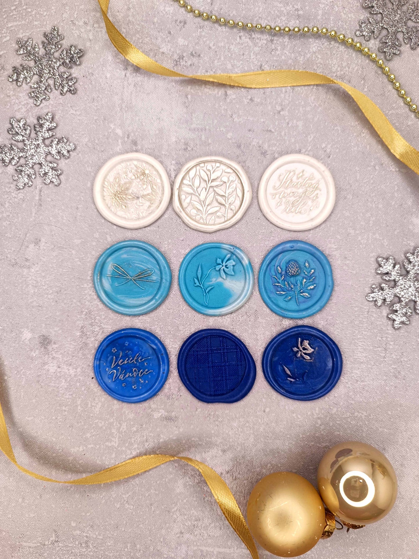 Vánoční samolepicí voskové pečetě