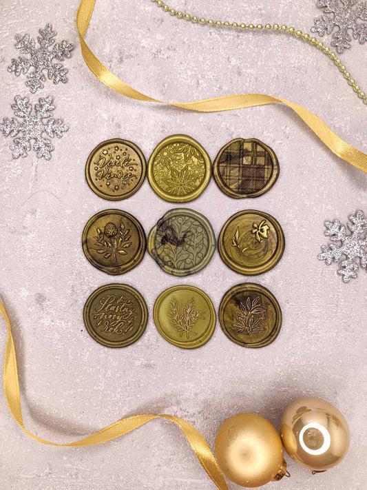 Vánoční samolepicí voskové pečetě