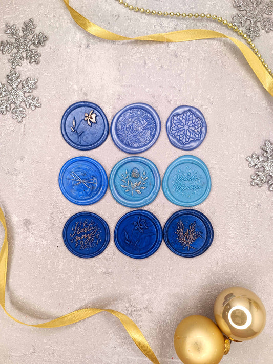 Vánoční samolepicí voskové pečetě