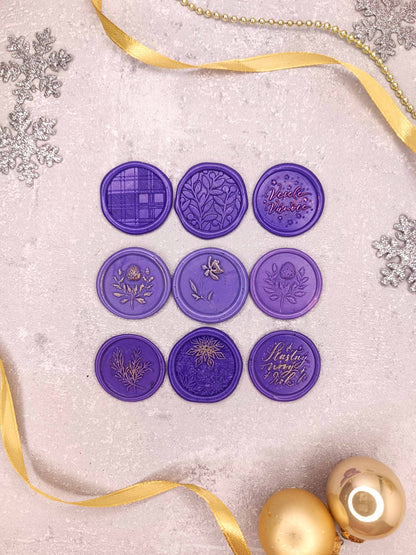 Vánoční samolepicí voskové pečetě