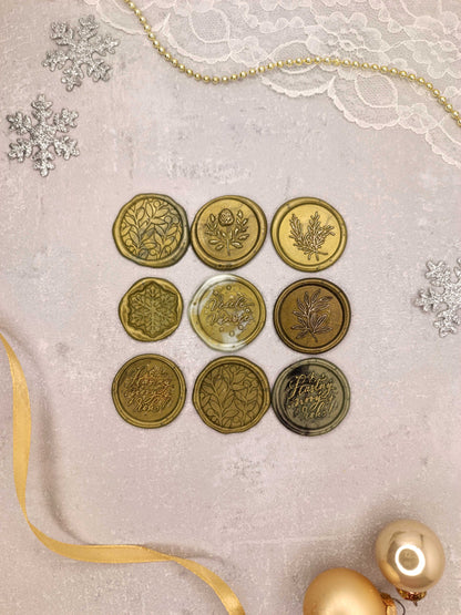 Vánoční samolepicí voskové pečetě