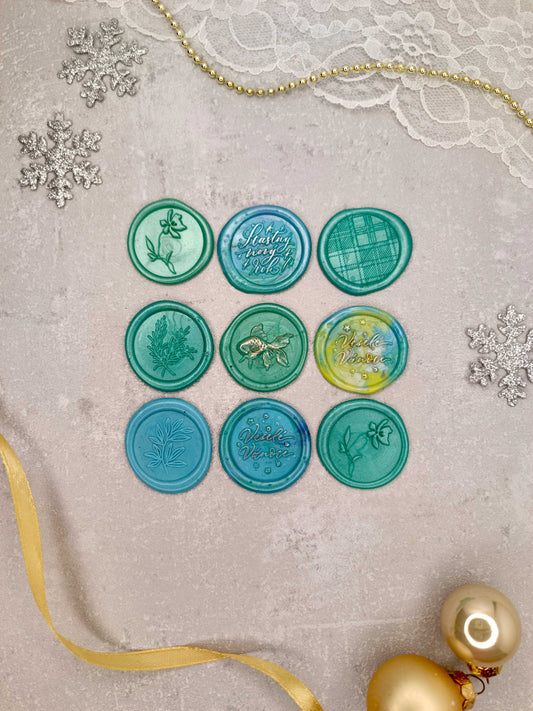 Vánoční samolepicí voskové pečetě