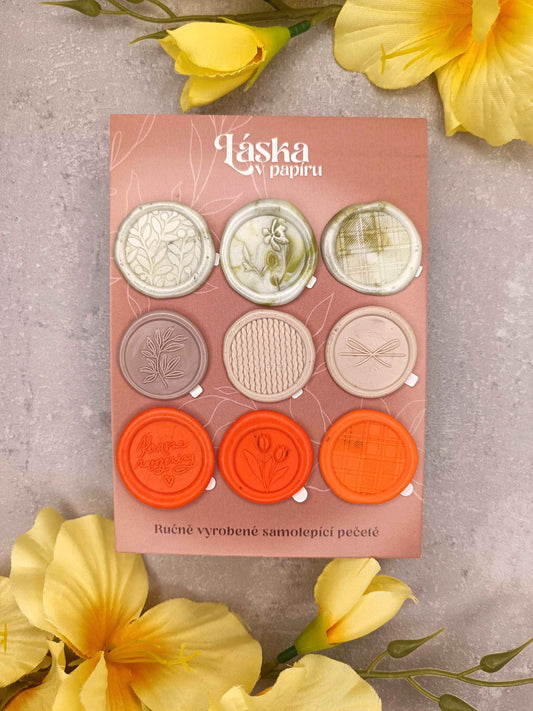 Samolepicí voskové pečetě - mix
