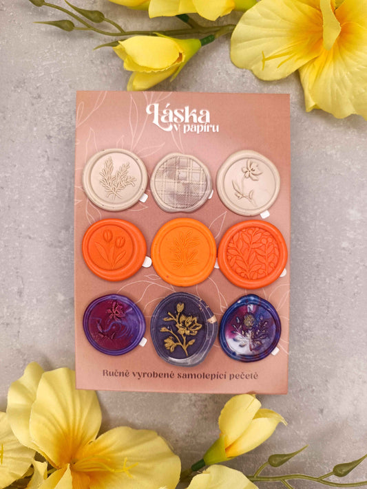 Samolepicí voskové pečetě - mix